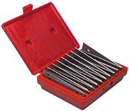 #TPS11 - 10 Piece Set - 1/8'' Thickness - 1/8'' Increments - 1/2 to 1-5/8'' - Parallel Set - Industrial Tool & Supply