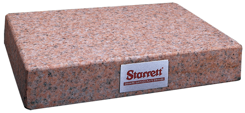 24 x 24" - Grade B 0-Ledge 4'' Thick - Granite Surface Plate - Industrial Tool & Supply