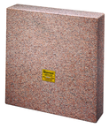 14 x 14 x 3" - Master Pink Five-Face Granite Master Square - A Grade - Industrial Tool & Supply