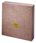 12 x 12 x 3" - Master Pink Five-Face Granite Master Square - AA Grade - Industrial Tool & Supply