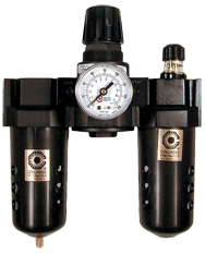 #27FRL6-G - 3/4 NPT - Modular Series Standard Filter-Regulator-Lubricator - Industrial Tool & Supply