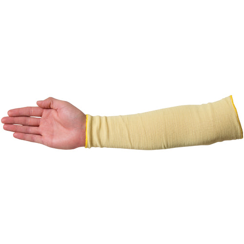 Arm Protection - Kevlar 16″ Standard Weight 2-Ply Knit Sleeve Kevlar Outer/Cotton Inner Without Thumb Hole - Industrial Tool & Supply