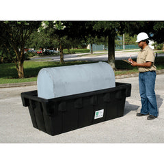 Fuel Tank Containment W/ Drain 275 lb - Exact Industrial Supply