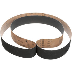 3M Cloth Belt 461F P320 XF-weight 4″ × 132″ Sine-lok 75 Degree Angle Precision Roll Grinding Single-flex - Exact Industrial Supply