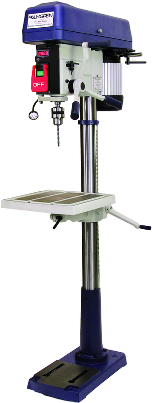 17" 16- Speed Floor Step Pulley 1PH Drill Press - Industrial Tool & Supply