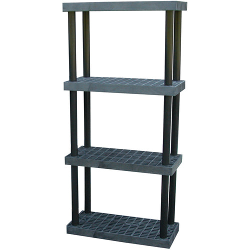 Plastic Bulk Shelf&Storage 36 × 16 4 Shelf - Exact Industrial Supply