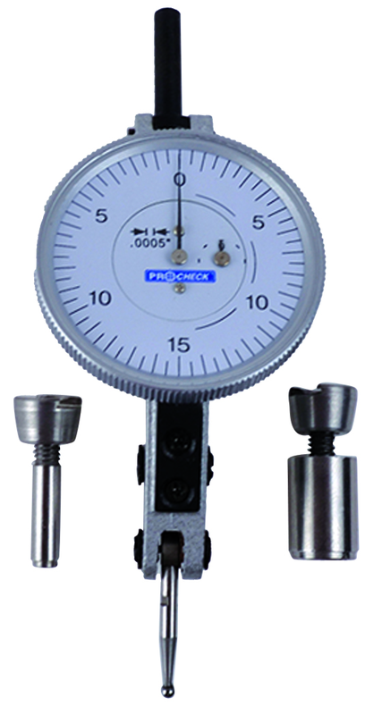 0.06/0.0005" - Long Range - Test Indicator - 3 Point 1-1/2" Dial - Industrial Tool & Supply