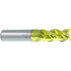 3/8 x 3/8 x 1 x 2-1/2 3 Flute Carbide End Mill-DLC - Industrial Tool & Supply