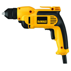 #DWD112 - 7.0 No Load Amps - 0 - 2500 RPM - 3/8'' Keyless Chuck - Corded Reversing Drill - Industrial Tool & Supply