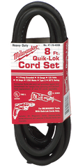 #48-76-4008 - Fits: Most Milwaukee 3-Wire Quik-Lok Cord Sets @ 8' - Replacement Cord - Industrial Tool & Supply