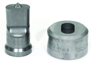 PDOB9/16X11/16; 9/16 x 1-1/16" Oblong Punch & Die Set - Industrial Tool & Supply