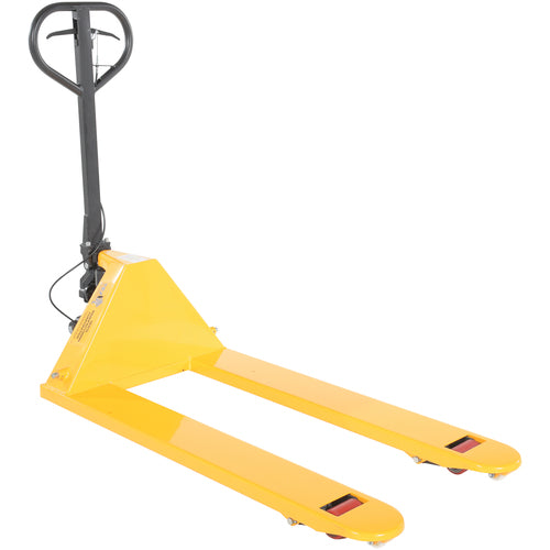 Pallet Truck W/Dead Man Brake 5.5K 27 × 48 - Exact Industrial Supply