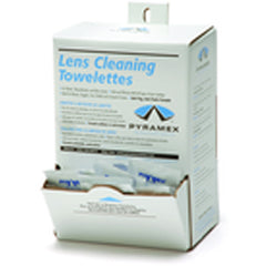 Lens Cleaner: 100 Wipe Count, Individually Wrapped, Pre-Moistened, 8 in (W) × 5 in (L) Wipe Size - Industrial Tool & Supply