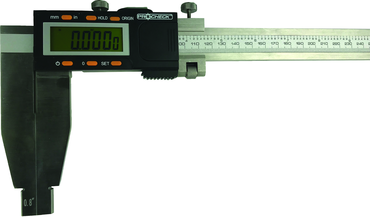 Heavy Duty Electronic Caliper -24"/600mm Range - .0005/.01mm Resolution - Industrial Tool & Supply