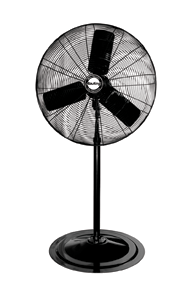 24" Pedestal Fan; 3-speed; 1/4 HP; 120V - Industrial Tool & Supply