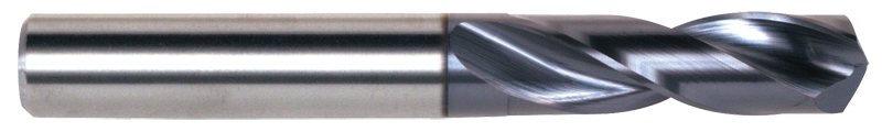 10.00mm Dia. - 87 OAL-TiAlN Coated-Carbide-Short Length High Performance Drill - Industrial Tool & Supply