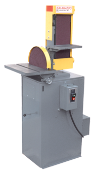 6" x 48" Belt and 12" Disc Floor Standing Combination Sander with Dust Collector 3HP; 3PH - Industrial Tool & Supply