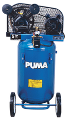 Portable Air Compressors - Model #PK2011VP; 11 Gallon /Vertical Tank; 2.8 cfm @ 90psi; 2HP; 1PH; 115V Motor; 113 lbs. - Industrial Tool & Supply