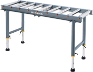 9-Roller Roller Table - #D2271--19" Wide x 65" Long - Industrial Tool & Supply