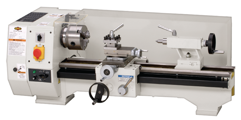 Bench Lathe - #M1016 9-3/4'' Swing; 21'' Between Centers; 3/4HP; 1PH; 110V Motor - Industrial Tool & Supply