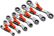 Proto® Tether-Ready 7 Piece Offset Double Box Reversible Ratcheting Metric Wrench Set - 6 & 12 Point - Industrial Tool & Supply