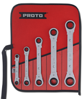 Proto® 5 Piece Reversible Ratcheting Box Wrench Set - 12 Point - Industrial Tool & Supply