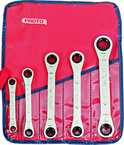 Proto® 5 Piece Ratcheting Box Wrench Set - 6 and 12 Point - Industrial Tool & Supply