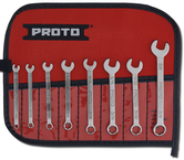 Proto® 8 Piece Full Polish Combination Short Wrench Set - 6 Point - Industrial Tool & Supply