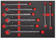 Proto® Foamed 14 Piece Combination Wrench Set- Black Chrome- 12 Point - Industrial Tool & Supply