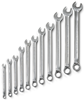 Proto® 11 Piece Full Polish Antislip Metric Combination Wrench Set - 12 Point - Industrial Tool & Supply