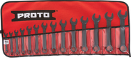 Proto® 14 Piece Black Oxide Metric Short Combination Wrench Set - 12 Point - Industrial Tool & Supply