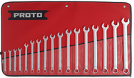 Proto® 17 Piece Full Polish Metric Combination Wrench Set - 12 Point - Industrial Tool & Supply