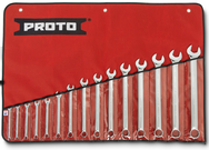 Proto® 15 Piece Full Polish Combination Spline Wrench Set - 12 Point - Industrial Tool & Supply