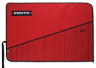 Proto® Red Canvas 10-Pocket Tool Roll - Industrial Tool & Supply