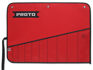 Proto® Red Canvas 10-Pocket Tool Roll - Industrial Tool & Supply