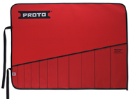 Proto® Red Canvas 11-Pocket Tool Roll - Industrial Tool & Supply