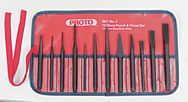 Proto® 12 Piece Punch & Chisel Set - Industrial Tool & Supply