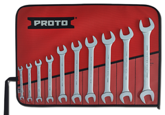 Proto® 10 Piece Satin Metric Open-End Wrench Set - Industrial Tool & Supply