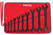 Proto® 10 Piece Black Oxide Open-End Wrench Set - Industrial Tool & Supply