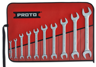 Proto® 10 Piece Satin Open-End Wrench Set - Industrial Tool & Supply