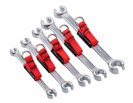 Proto® Tether-Ready 5 Piece Metric Double End Flare Nut Wrench Set - 6 Point - Industrial Tool & Supply