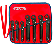 Proto® 7 Piece Ratcheting Flare Nut Wrench Set - 12 Point - Industrial Tool & Supply