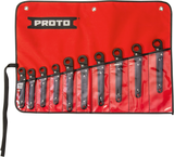 Proto® 10 Piece Metric Ratcheting Flare Nut Wrench Set - Industrial Tool & Supply