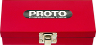 Proto® Tool Box, Red, 11-9/16" W x 11-1/8" D x 1-5/8" H - Industrial Tool & Supply