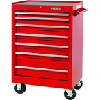 Proto® 440SS 27" Roller Cabinet - 7 Drawer, Red - Industrial Tool & Supply