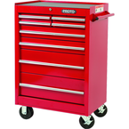 Proto® 440SS 27" Roller Cabinet - 8 Drawer, Red - Industrial Tool & Supply