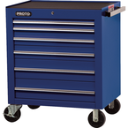 Proto® 450HS 34" Roller Cabinet - 6 Drawer, Blue - Industrial Tool & Supply