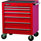 Proto® 450HS 34" Roller Cabinet - 6 Drawer, Red - Industrial Tool & Supply