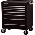 Proto® 450HS 34" Roller Cabinet - 7 Drawer, Black - Industrial Tool & Supply