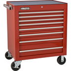 Proto® 450HS 34" Roller Cabinet - 8 Drawer, Red - Industrial Tool & Supply